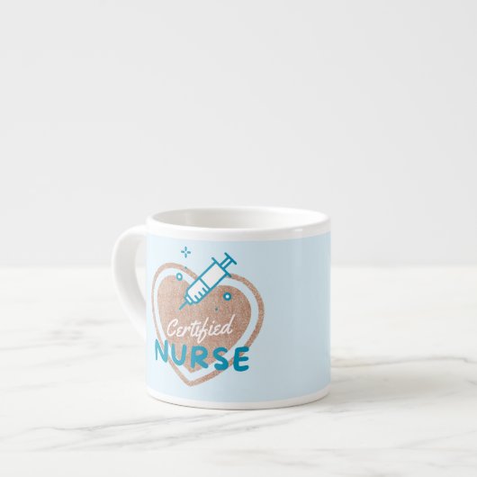 gediplomeerd verpleegster espresso kop (Links)