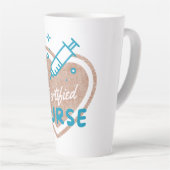gediplomeerd verpleegster latte mok (Rechterhoek)