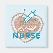 gediplomeerd verpleegster magneet (Voorkant)