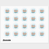 gediplomeerd verpleegster ronde sticker (Vel)