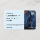 gediplomeerd verpleegster visitekaartje (Voorkant)