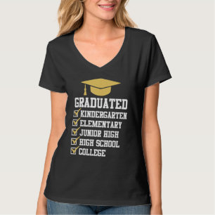 Gediplomeerde basisschool basisschool junior hoge t-shirt