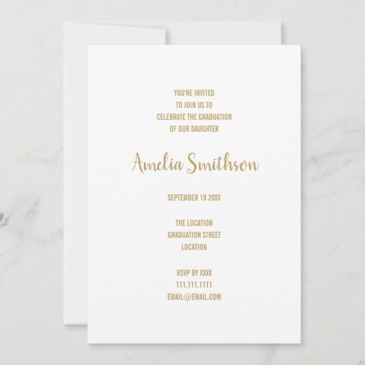 Gediplomeerde Naam en Foto Gepersonaliseerde Kaart (Achterkant)