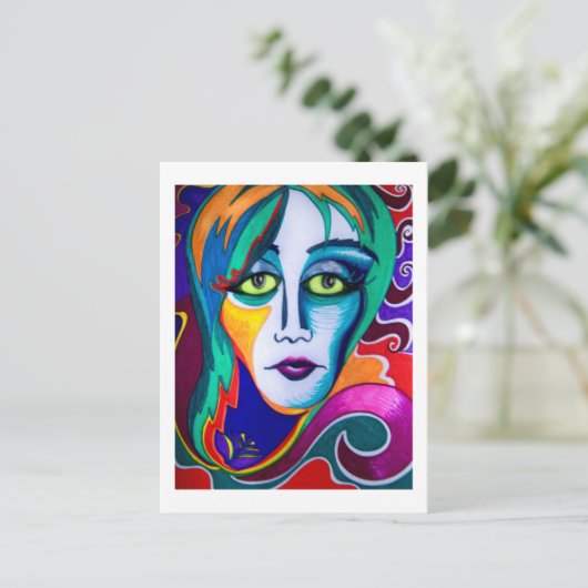 gedistilleerd briefkaart (Staand voorkant)