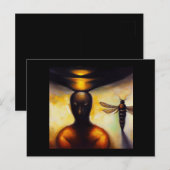 Gedistilleerd Dier Bijen 3 Briefkaart (Voorkant / Achterkant)