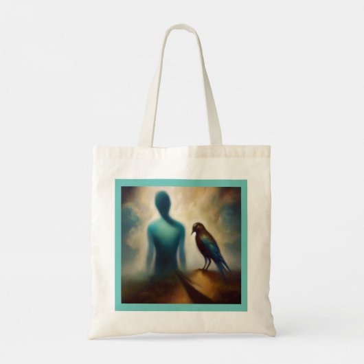 Gedistilleerd Dier Bluebird 1 Tote Bag (Achterkant)