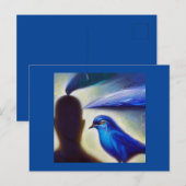 Gedistilleerd Dier Bluebird 2 Briefkaart (Voorkant / Achterkant)