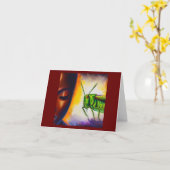 Gedistilleerd dier Grasshopper 2 Kaart (Gele Bloem)