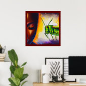 Gedistilleerd dier Grasshopper 2 Poster (Thuiskantoor)