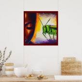 Gedistilleerd dier Grasshopper 2 Poster (Keuken)