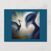 Gedistilleerd dier Heron 1 Briefkaart (Voorkant)