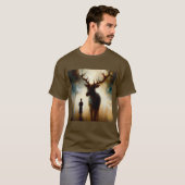 Gedistilleerd Dier Herten 1 T-shirt (Voorkant volledig)