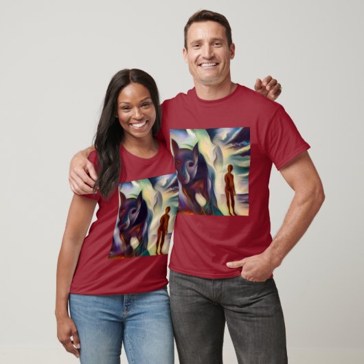 Gedistilleerd dier hond 2 t-shirt (Unisex)