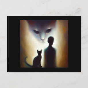 Gedistilleerd dier kat 2 briefkaart