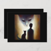 Gedistilleerd dier kat 2 briefkaart (Voorkant / Achterkant)