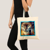 Gedistilleerd dier kat 3 tote bag (Voorkant (product))
