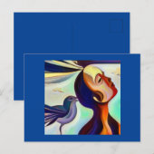 Gedistilleerd dier kolibrie 2 briefkaart (Voorkant / Achterkant)