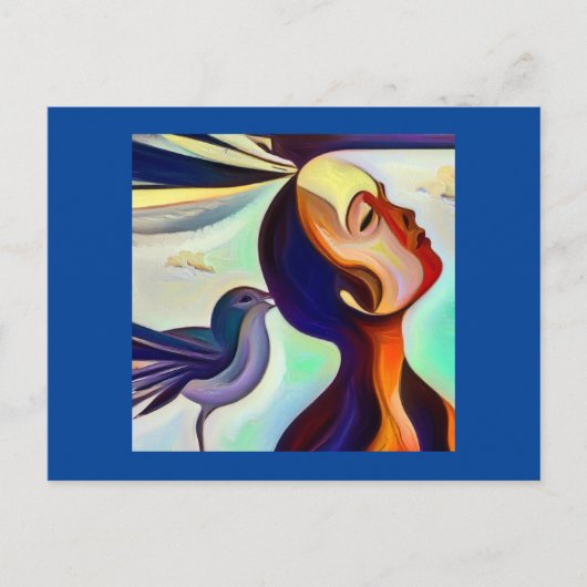 Gedistilleerd dier kolibrie 2 briefkaart (Voorkant)