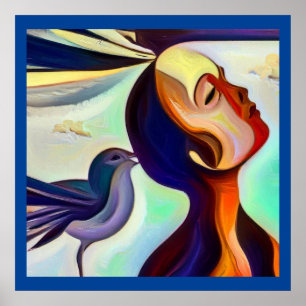 Gedistilleerd dier kolibrie 2 poster