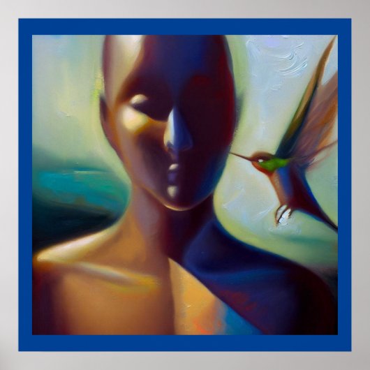 Gedistilleerd dier kolibrie 3 poster (Voorkant)