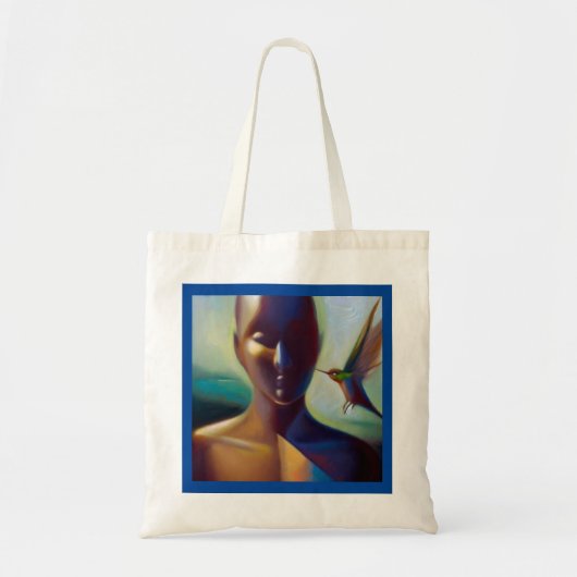 Gedistilleerd dier kolibrie 3 tote bag (Voorkant)