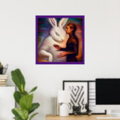 Gedistilleerd dier konijn 1 poster (Thuiskantoor)