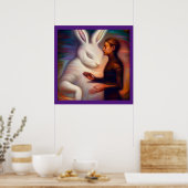 Gedistilleerd dier konijn 1 poster (Keuken)