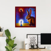 Gedistilleerd dier konijn 3 poster (Thuiskantoor)