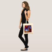 Gedistilleerd dier konijn 3 tote bag (Voorkant (model))