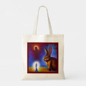 Gedistilleerd dier konijn 3 tote bag (Achterkant)