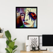 Gedistilleerd dier lieveheersbeestje 3 poster (Thuiskantoor)