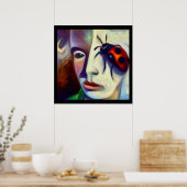 Gedistilleerd dier lieveheersbeestje 3 poster (Keuken)