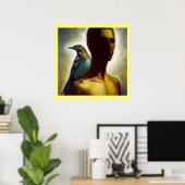 Gedistilleerd dier Meadowlark 3 Poster (Thuiskantoor)