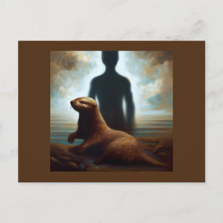 Gedistilleerd Dier Otter 2 Briefkaart