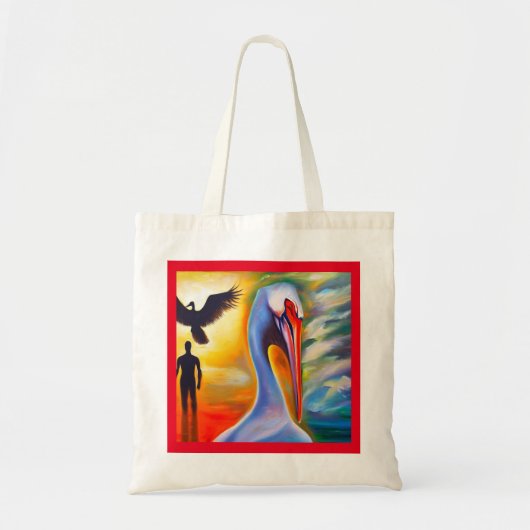 Gedistilleerd Dier Pelikaan 2 Canvas tas (Voorkant)