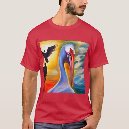 Gedistilleerd Dier Pelikaan 2 T-shirt (Voorkant)