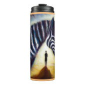 Gedistilleerd dier Zebra 1 Thermosbeker (Voorkant)