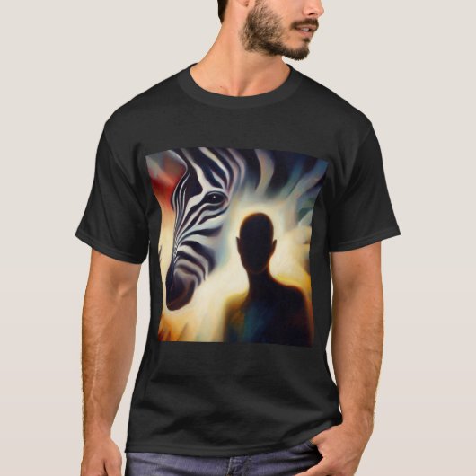 Gedistilleerd dier Zebra 2 T-shirt (Voorkant)