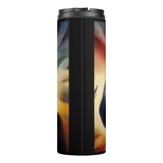 Gedistilleerd dier Zebra 2 Thermosbeker (Achterkant)