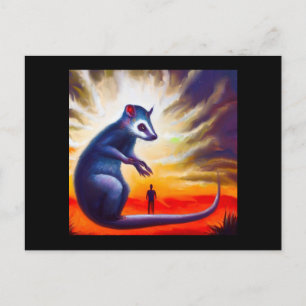 Gedistilleerd dierlijk opossum 2 briefkaart