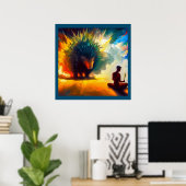 Gedistilleerd dierlijk varkens 3 poster (Thuiskantoor)