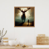 Gedistilleerd rendier 1 poster (Keuken)