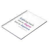 gedistilleerde citaten. voor jezelf of mensen notitieboek (Linkerzijde)