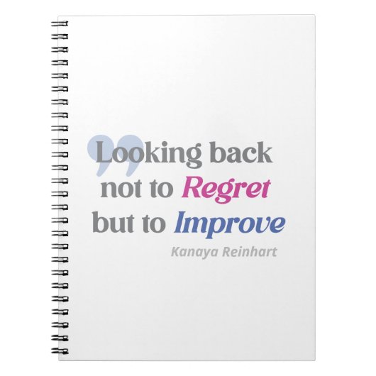 gedistilleerde citaten. voor jezelf of mensen notitieboek (Voorkant)