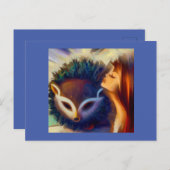 Gedistilleerde dier egel 2 briefkaart (Voorkant / Achterkant)