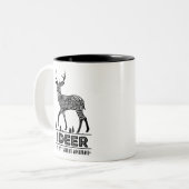Gedistilleerde dieren: De deer | Tweekleurige Koffiemok (Voorkant links)