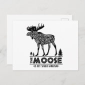 Gedistilleerde dieren: De Moose | Briefkaart (Voorkant / Achterkant)