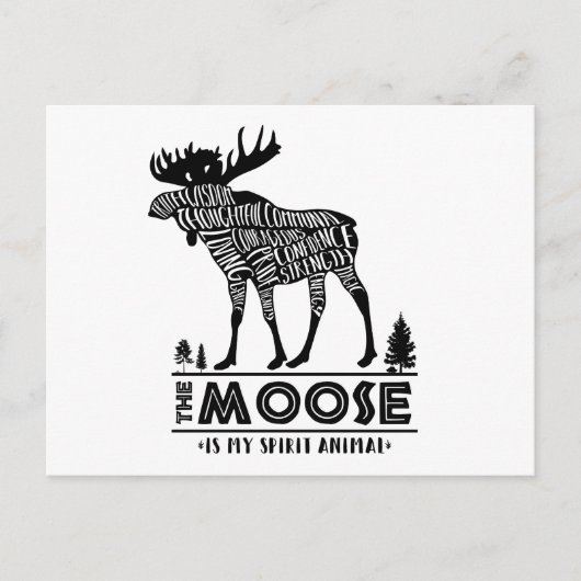 Gedistilleerde dieren: De Moose | Briefkaart (Voorkant)