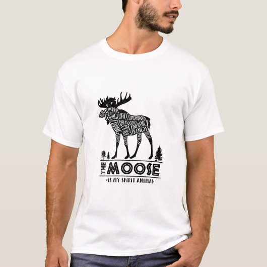 Gedistilleerde dieren: De Moose | T-shirt (Voorkant)