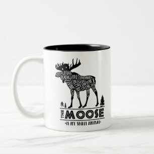 Gedistilleerde dieren: De Moose   Tweekleurige Koffiemok